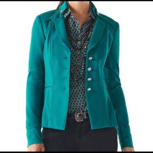 WHBM White House Black Market Ponte Lotus Jacket